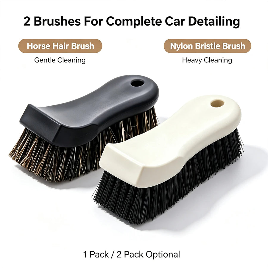 Horsehair & Nylon Car Interior Cleaning Brushes