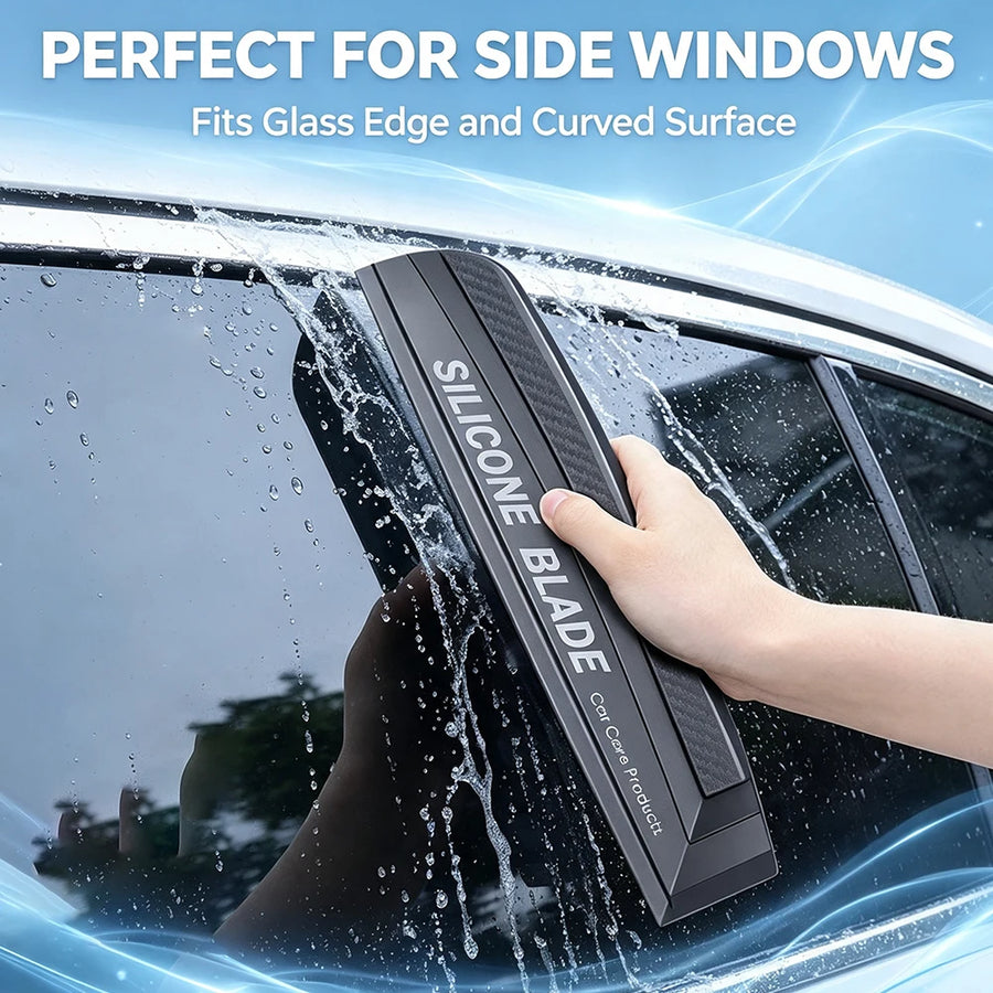 Silicone Windshield Squeegee with Textured Grip