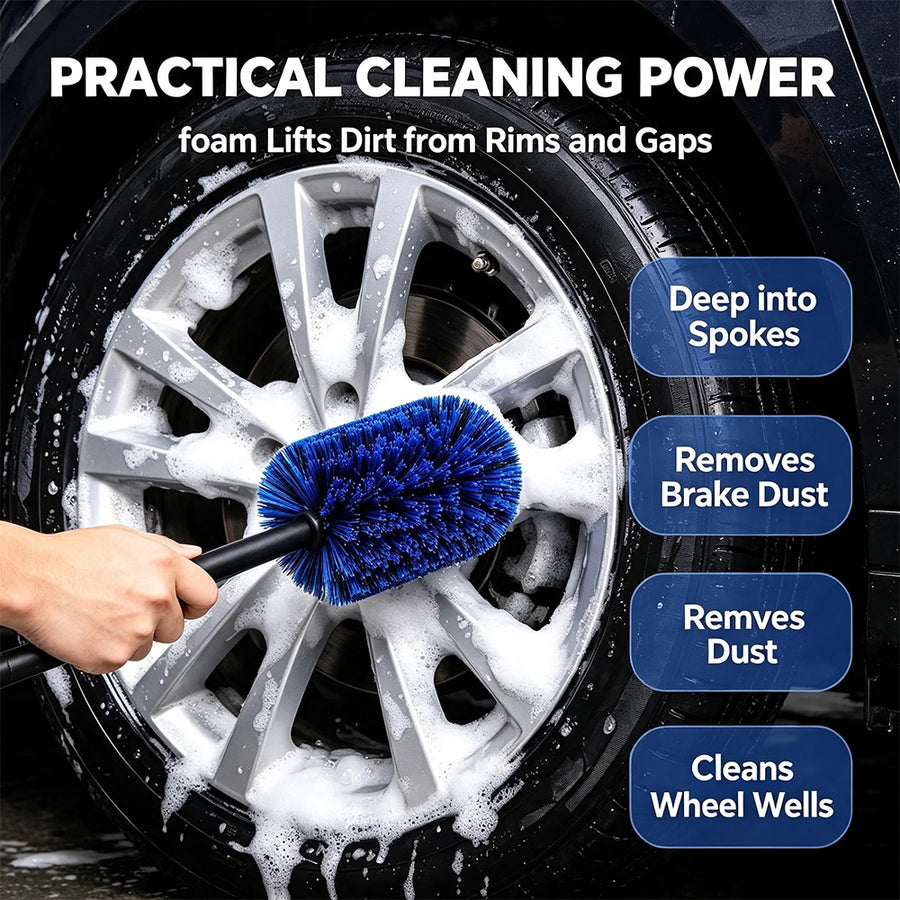 40 cm Wheel Cleaning Brush with Dense PP Bristles