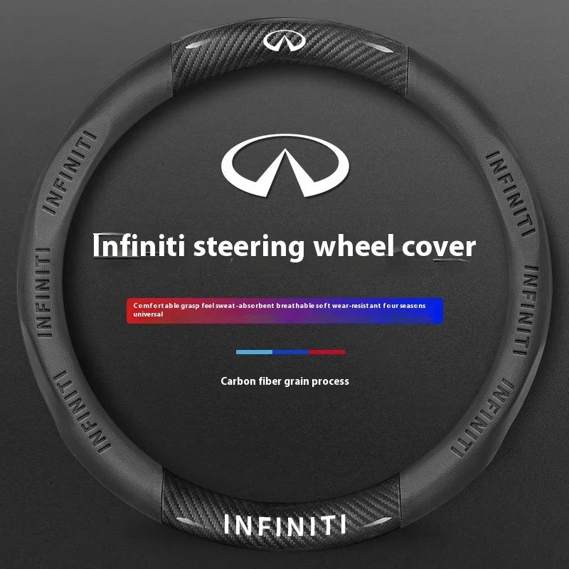 Carbon-Fiber-Leather Steering Wheel Cover – Select Infiniti Models
