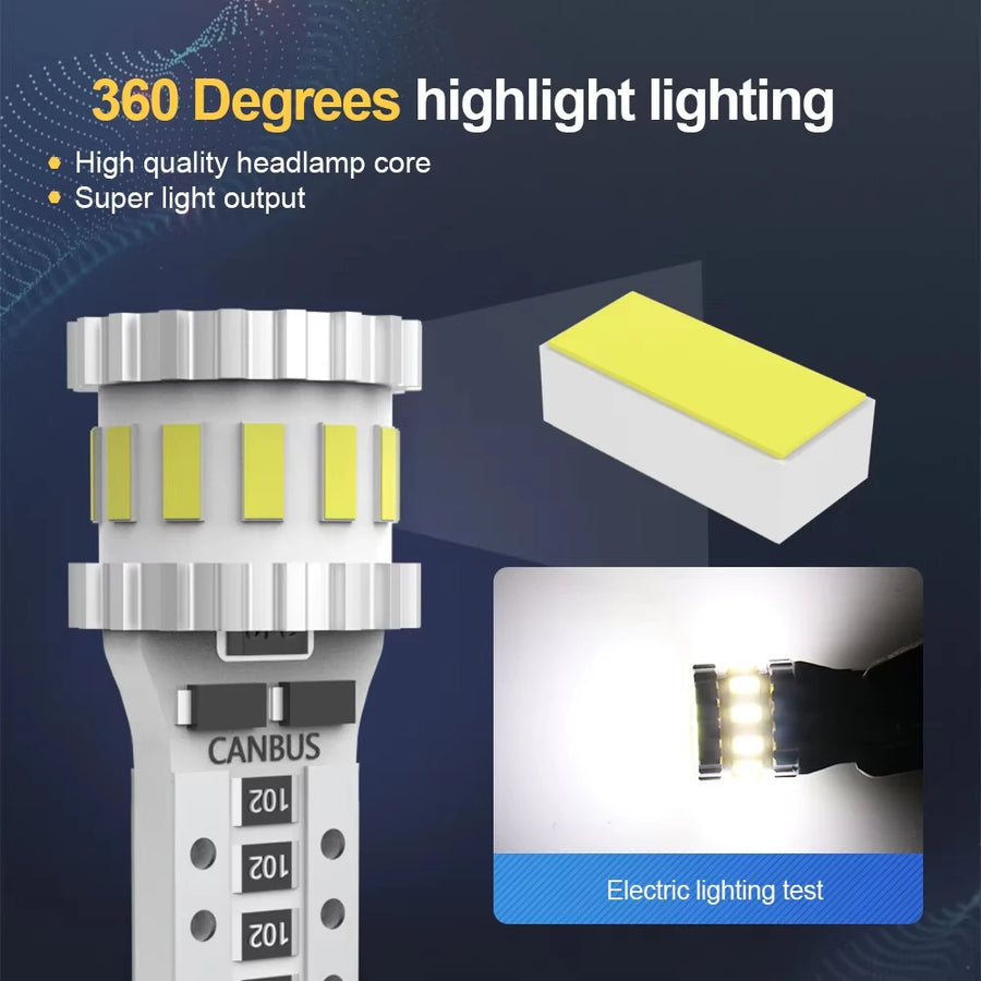 T10/W5W LED Parking and Clearance Light Bulbs – 6000K CANBUS