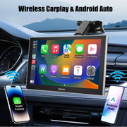 9-Inch Portable Wireless CarPlay and Android Auto Display