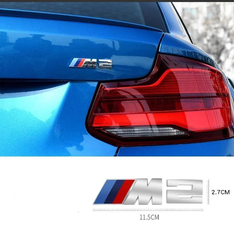 BMW M Performance 3D Fender and Rear Trunk Emblem Badge