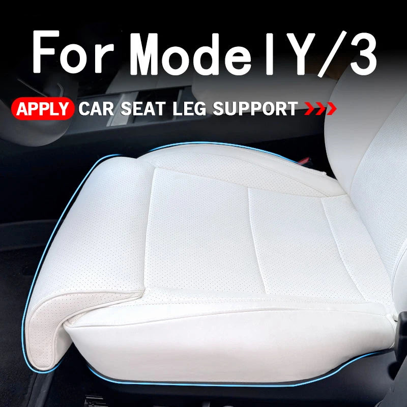 Memory-Foam Car Seat Cushion with Extended Leg Support