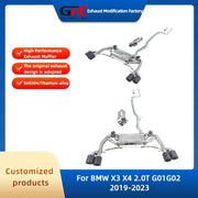 Valved Cat-Back Exhaust System for BMW X3/X4 G01/G02 2.0T 2019-2023