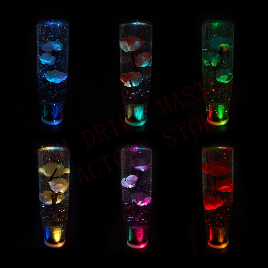 15cm Acrylic Flower Manual Gear Shift Knob