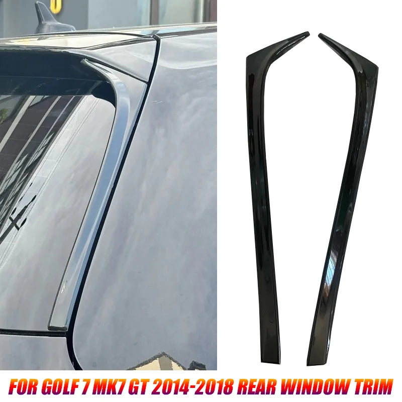 Rear Window Side Spoiler Canards for Volkswagen Golf MK7 2014-2018