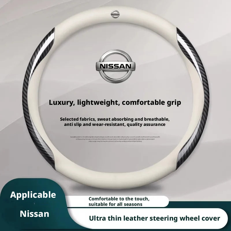 Steering Wheel Cover for Select Nissan Models – Round or D-Shape
