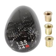 Universal Carbon-Fiber-style Oval 5-Speed Manual Gear Shift Knob