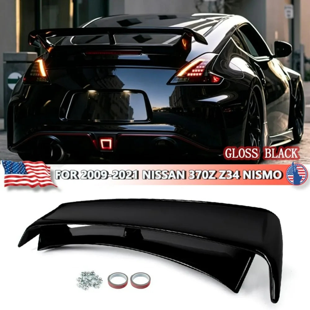 N-Style Gloss Black Trunk Spoiler for 2009–2021 Nissan 370Z Coupe