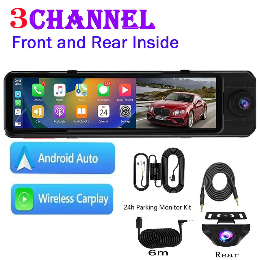 4K 3-Channel Dash Cam with GPS