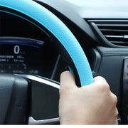 Universal Non-Slip Silicone Steering Wheel Cover – 38 cm