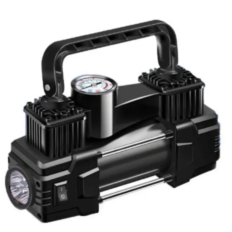 12V Dual-Cylinder Tire Inflator with 150 PSI Gauge