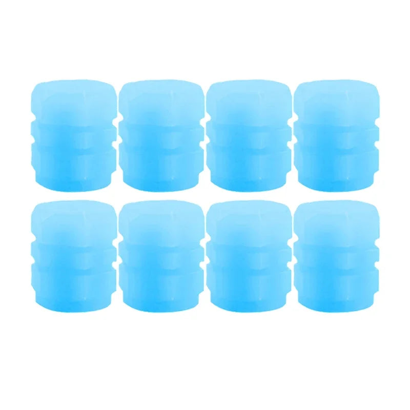 Glow-in-the-Dark Tire Valve Cap Set