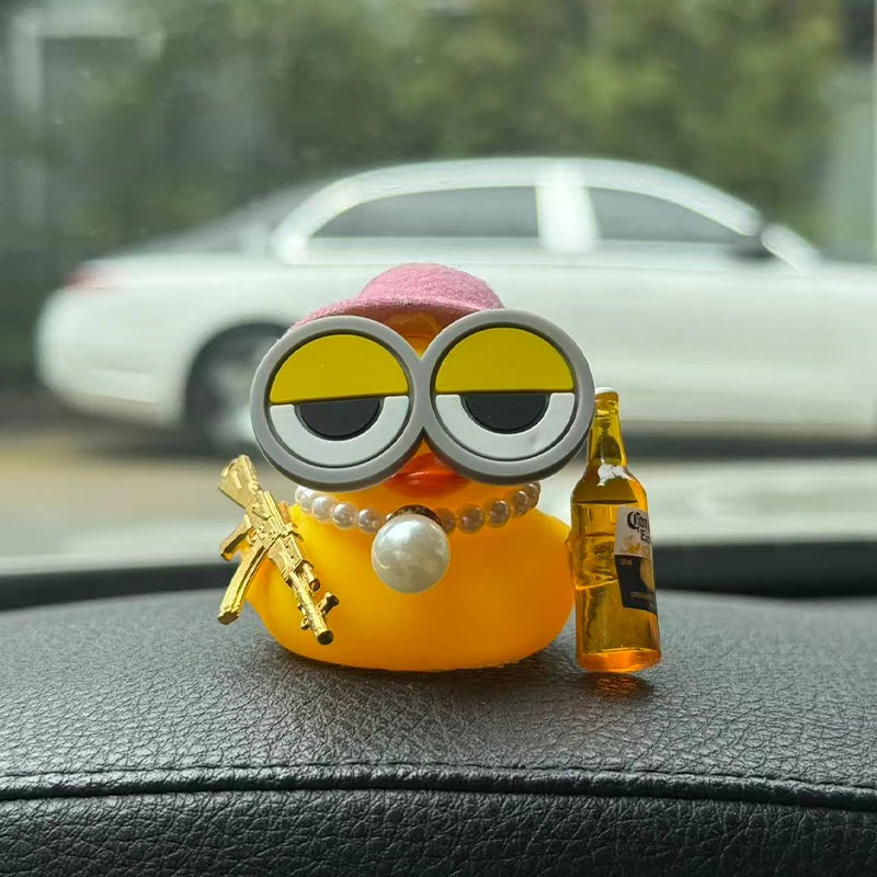 Funny Rubber Duck Dashboard Ornament – Single Set