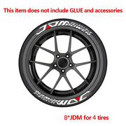 3D Tire Lettering Decal Set