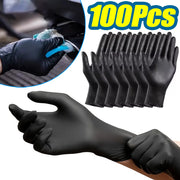 Black Disposable Work Gloves – 10 to 100 Pack