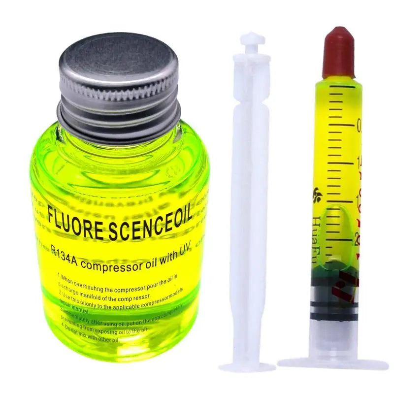 R134a A/C Refrigerant Oil with Fluorescent Leak Detection and Repair Agent