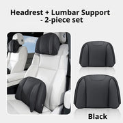 Tesla Car Headrest and Lumbar Support Pillow