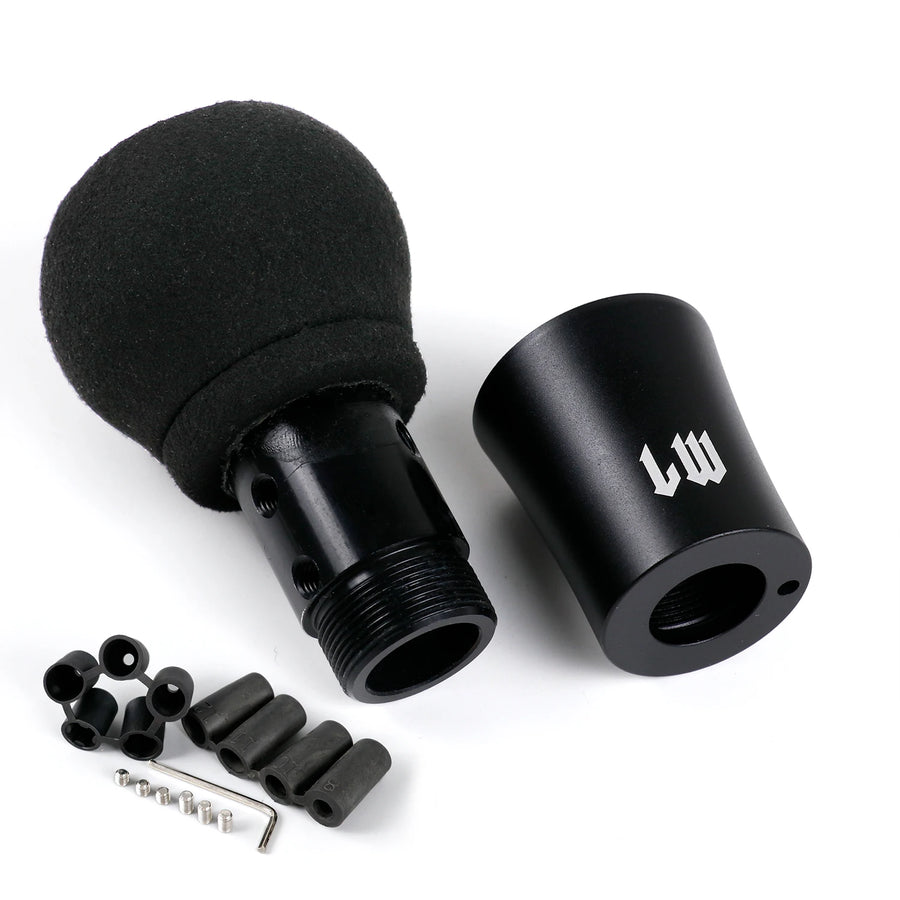 Universal Black Suede Manual Shift Knob