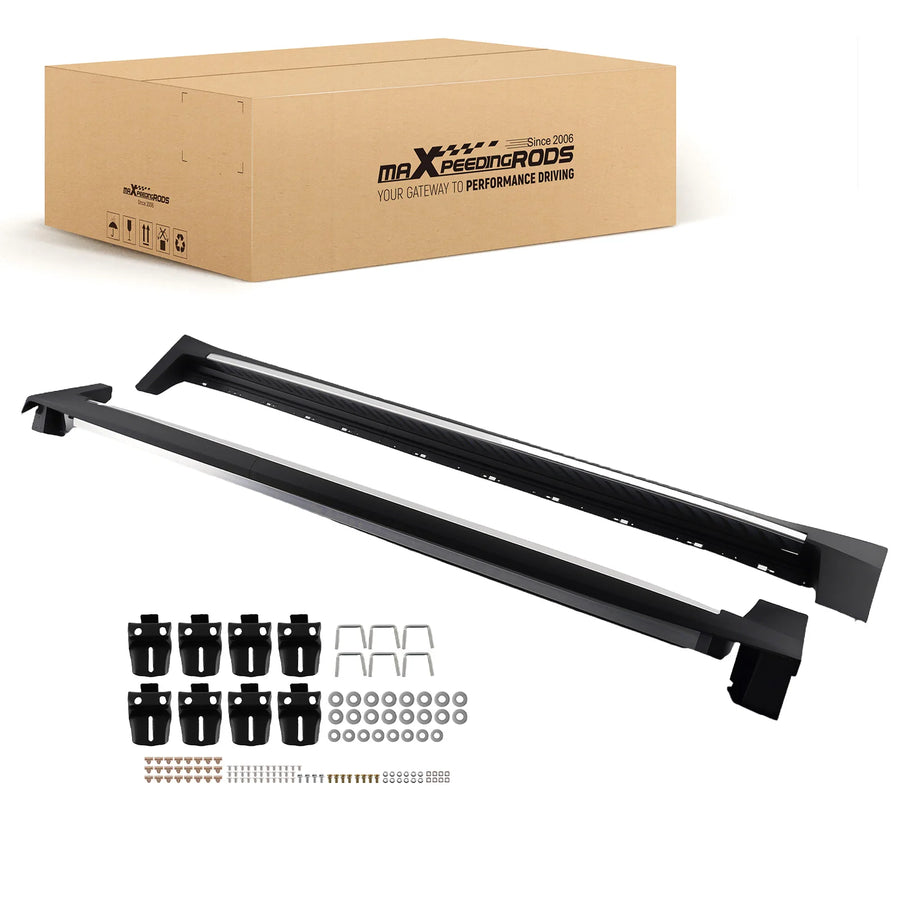 Black Running Boards for 2017–2025 Cadillac XT5 – Pair