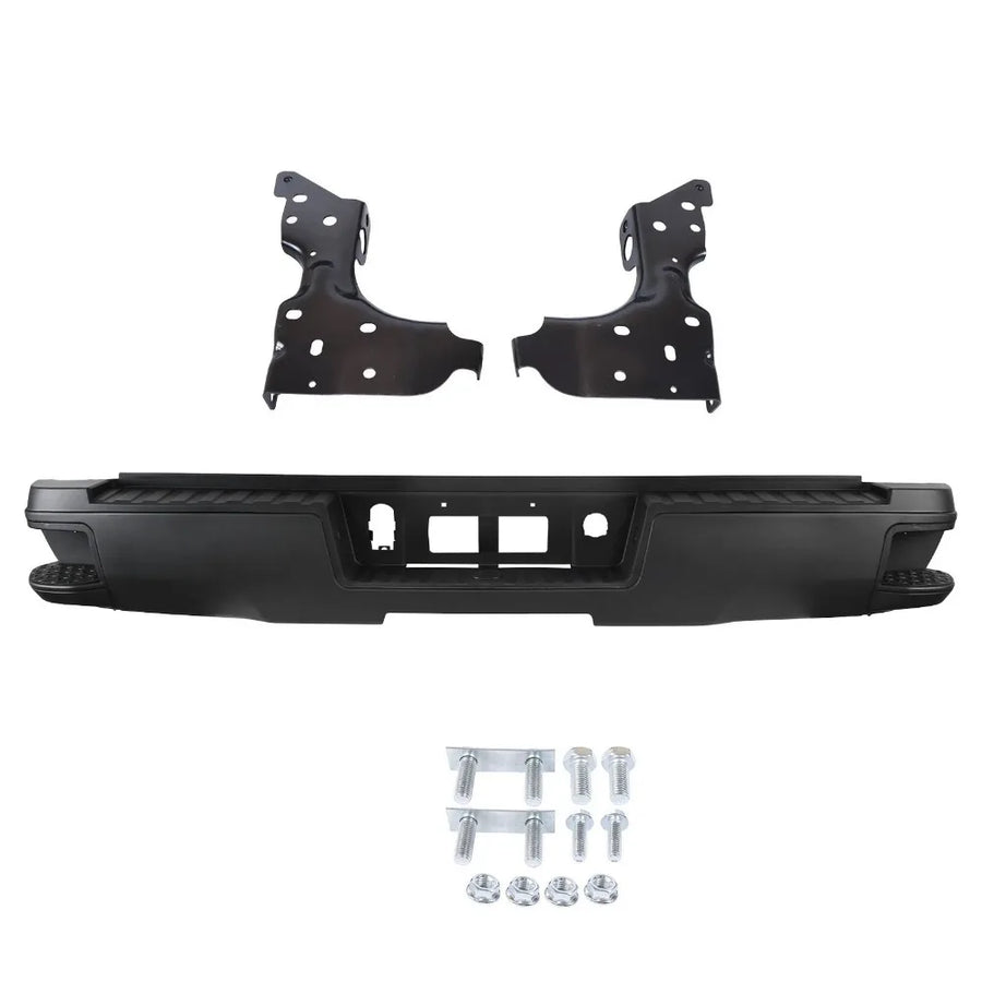 Black Rear Bumper Assembly for 2014–2018 Chevrolet/GMC Silverado/Sierra 1500
