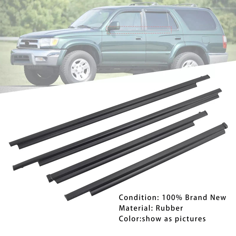 Toyota 4Runner 4-Piece Outer Door Window Weatherstrip Set – 1995–2002