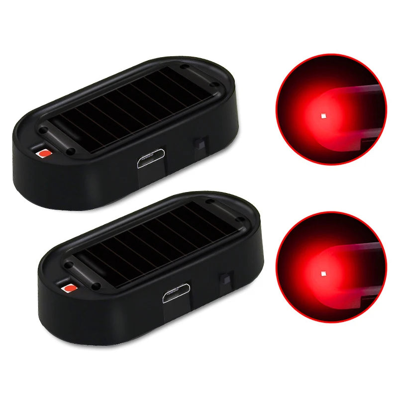 Solar-Powered Simulated Vehicle Alarm Lights – Select Pack