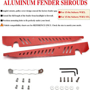 Red Performance Fender Shrouds Panel for 2015-2020 Subaru WRX / WRX STI