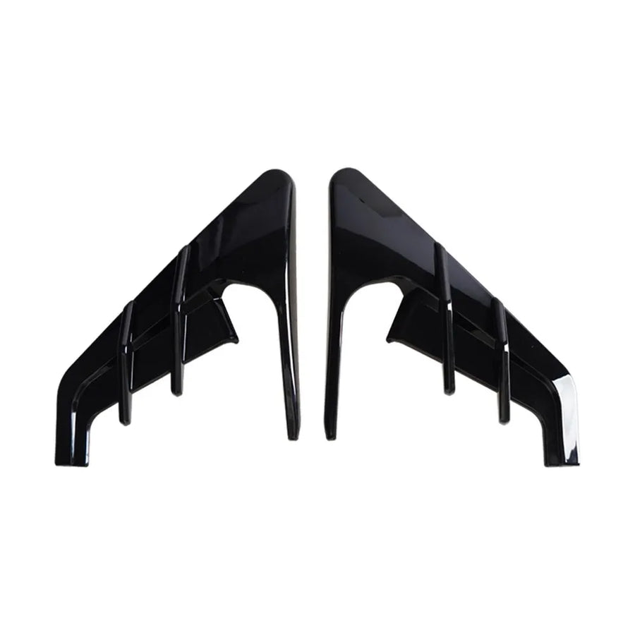 Bright Carbon Fiber Car Side Camera Flanks Covers Spoiler Decorative Protector Guards Dustproof DIY Kit