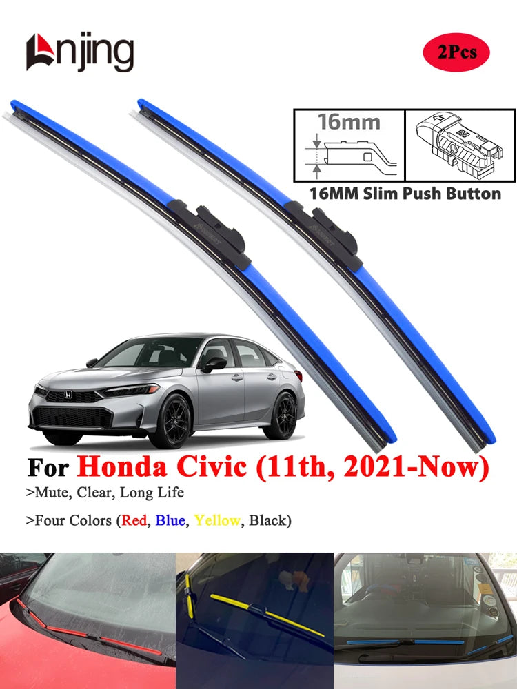 Windshield Wiper Blade Set for Honda Civic 11th 2021-Now 2021 and Newer