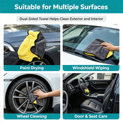 850 GSM Quilted Microfiber Detailing Towel, 40 x 40 cm