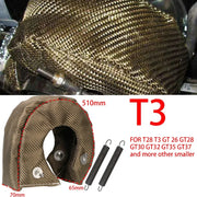 Fiberglass Turbocharger Heat Shield Blanket for T2–T6 Turbos