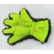 Five-Finger Microfiber Car Wash Gloves – 1 or 2 Pack
