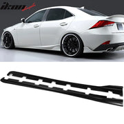 AR-Style Matte Black Side Skirts for 2014–2020 Lexus IS