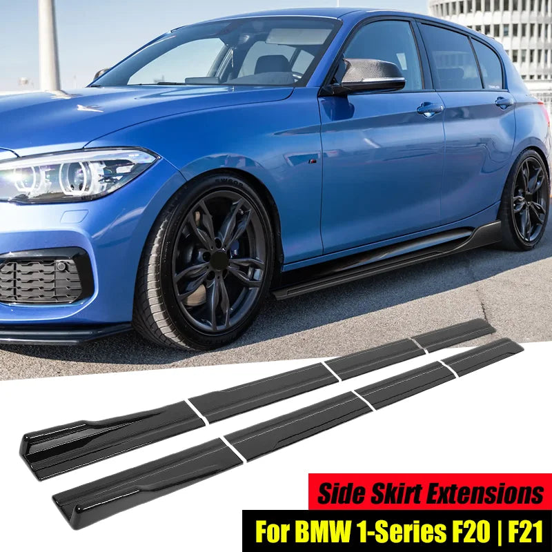 8-Piece 86.6-Inch Side Skirt Extension Kit for BMW