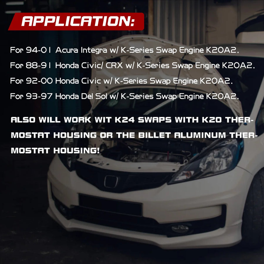 Silicone Radiator Hose Kit for Honda K20/K24 Swap Civic/Integra
