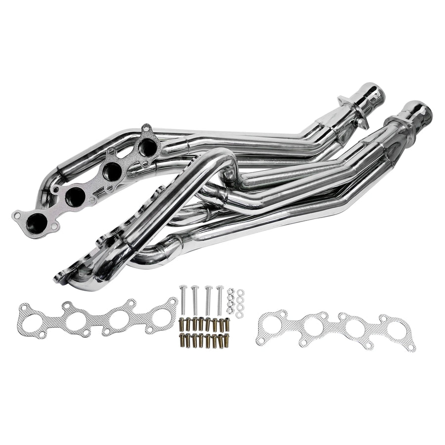 Stainless Steel Manifold Exhaust Header with Gaskets for Ford Mustang GT 5.0L V8 2011-2016