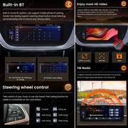 6.86-Inch 1-DIN Wireless CarPlay and Android Auto Car Stereo with SWC Support