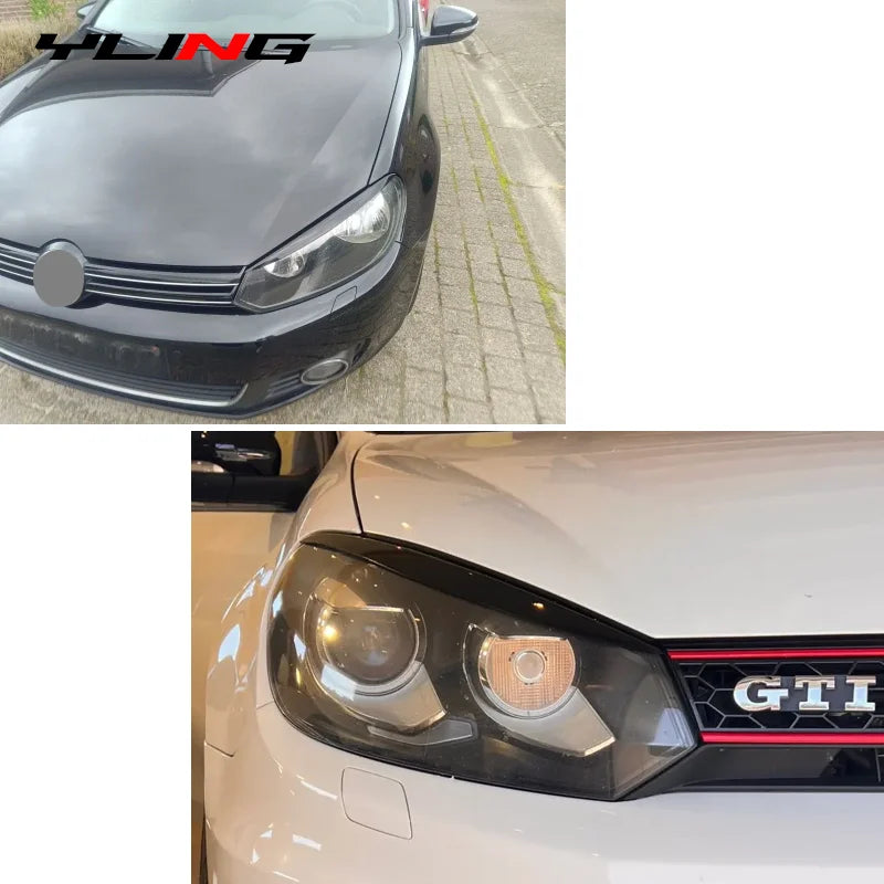 Headlight Eyebrow Trim for VW Golf 6 MK6 2008–2013