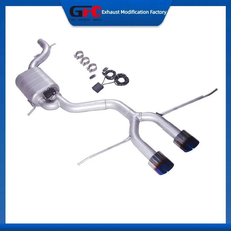 Catback Valvetronic Exhaust System for Golf 5 5gti, Golf 5r, Golf 6 6gti, Touran, Beetle, Scirocco Car