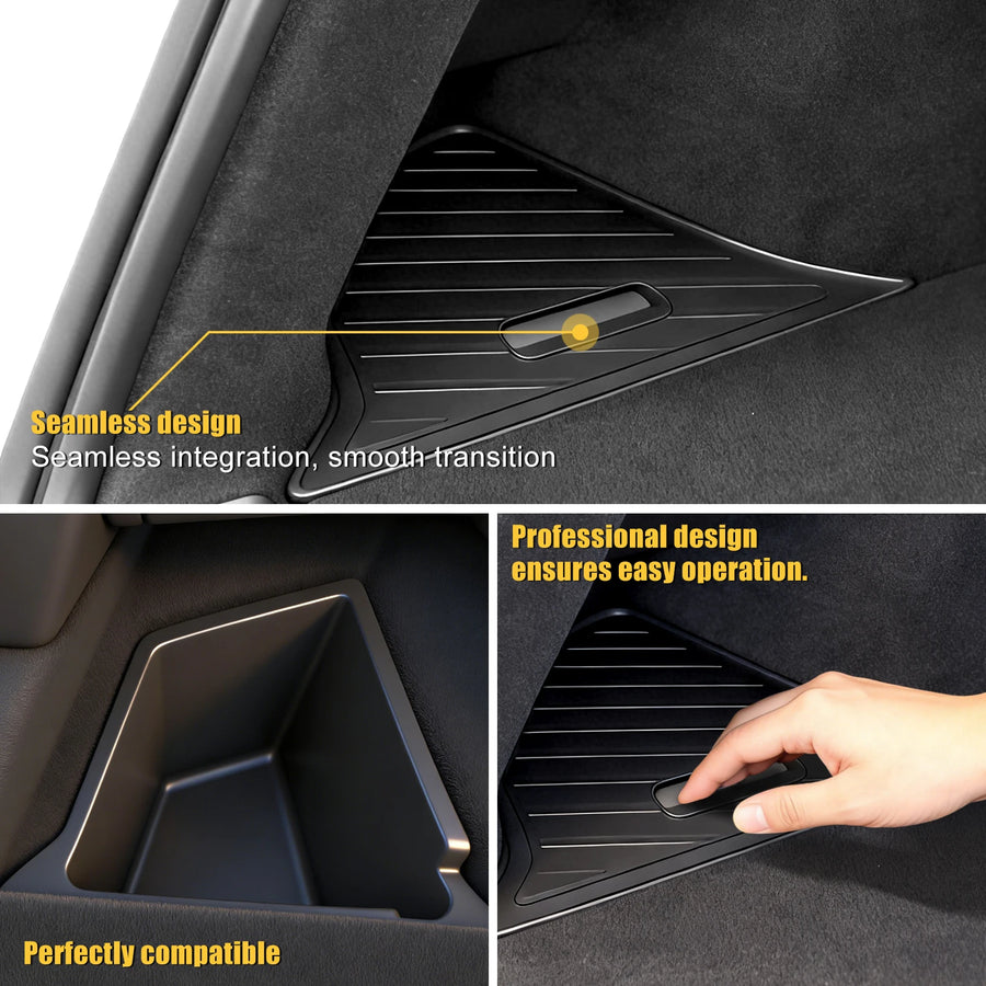 TPE Trunk Side Storage Bins for 2025–2026 Tesla Model Y Juniper – 3 Pieces