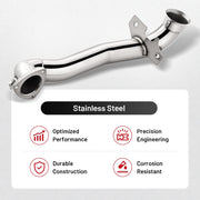 Stainless Steel 2.5in Exhaust Downpipe for 2007–2016 MINI Cooper/Clubman/Countryman
