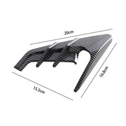 Bright Carbon Fiber Car Side Camera Flanks Covers Spoiler Decorative Protector Guards Dustproof DIY Kit