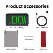 M2 GPS Car Head-Up Display and Digital Performance Gauge