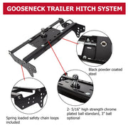 Under-Bed Gooseneck Trailer Hitch System for 1999–2016 Ford F-250/F-350