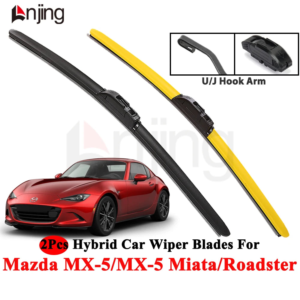 Windshield Wiper Blade Set for Mazda Mx-5 Miata Roadster NA NB NC ND -Now and Newer 1990