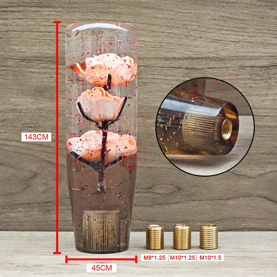 15cm Acrylic Flower Manual Gear Shift Knob