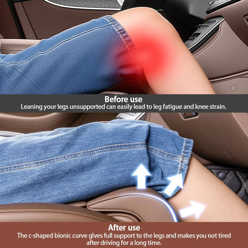 Car Seat Cushion with Extended Leg Support