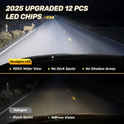 H11 Headlight Bulb Pair – 130W – 6500K
